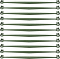 30PCS Stake Arms for Tomato Cage?Expandable Trellis Connectors-11.8" with 2 Buckles for Tomato Cage Attach 11Mm Diameter Plant Stakes