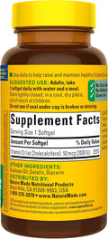 Nature Made Vitamin D3 2000 IU (50 Mcg), Dietary Supplement for Bone, Teeth, Muscle and Immune Health Support, 90 Softgels, 90 Day Supply