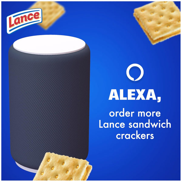Lance Sandwich Crackers, Captain'S Grilled Cheese Wafers, 8 Ct Box
