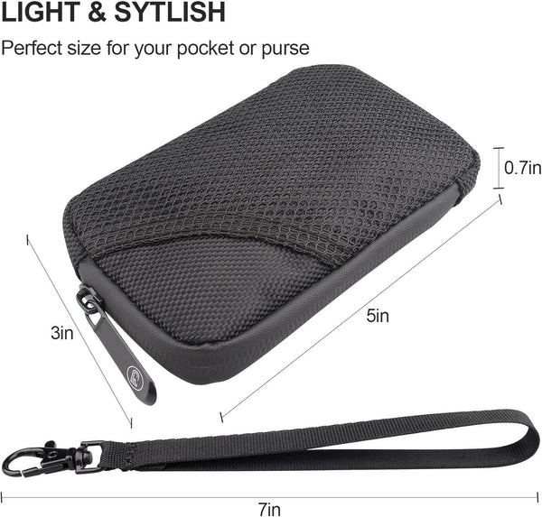 FIREDOG Smell Proof Pouch Bags for Travel Storage Black