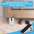 Strongest Adjustable Spring Loaded Large Door Stopper - Heavy Duty Tall Door Stop Wedge Door Stoppers for Bottom of Doors,Tall up to 3 in Doorstop