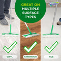 Swiffer Sweep + Mop, Dry Pads Refill, Floor Cleaner for Dirt, Dust, Hair, Cleaning Cloths for Mopping Home, Bathroom, Kitchen, Dust Mop, Floor