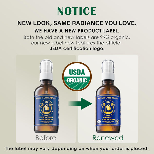 Ancient Greek Remedy after Shower Body Oil for Women - Organic Face Oil & Body Moisturizer for Dry Skin with Sweet Almond, Jojoba, Olive, Lavender