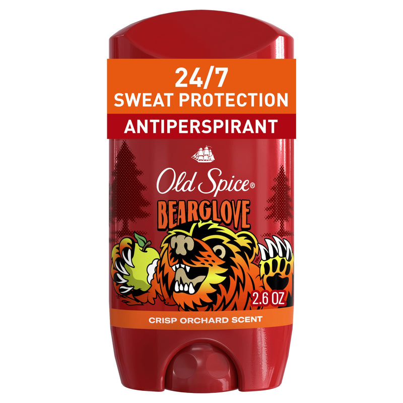 Old Spice Aluminum Free Deodorant for Men, 24/7 Odor Protection, 24/7 Freshness & Lasting Scent, Goes on Clear, Bearglove with Crisp Orchard