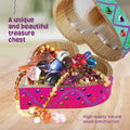 Paint Your Own Wooden Kids Heart Treasure Box Kit - Basket Stuffers - Art Kits for Toddler Girl - Arts and Craft Gifts for Ages 4-6 Year Old Girls