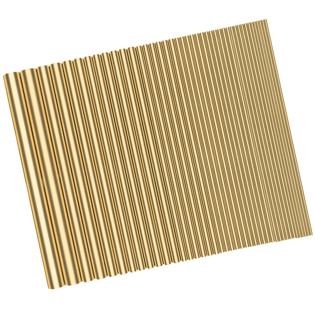 48 Pieces Brass round Rods Kit, 1Mm-8Mm in Diameter, 100Mm in Length, Sutemribor Brass Solid round Rod Lathe Bar Stock f