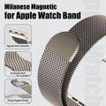 Milanese Mesh Loop for Apple Watch Ultra 2 Band 49Mm 46Mm 45Mm 44Mm 42Mm 41Mm 40Mm 38Mm Men Women,Stainless Steel Metal Bands Magnetic Buckle