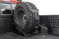 Rough Country Universal Bed Mount Spare Tire Carrier for Pickup Trucks - Fits Tires 33" to 40