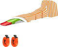 Kids Roller Coaster Cover, Orange, Waterproof, Oxford Cloth, Drawstring & Buckle, 110"L X 27"W X 28"H