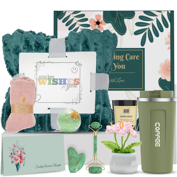 Self Care Gifts for Women Get Well Soon Gift Basket, Birthday Gifts for Women, Care Package for Her, Thinking of You Gift, Relaxing Spa, Thinking