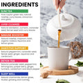 Tipson Wellness Variety Sampler: 6 Flavors | 6 Benefits (60 Tea Bags) - Green Tea & Herbal Infusions for Cleansing, Boosting, Support, and Sleep |