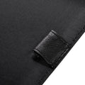 7-Ring Business Check Binder for Checkbooks Organization, Financial Records, Personal and Corporate Use, Black Faux Leather Folder for 600 Checks