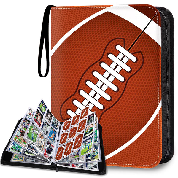 900 Pockets Football Card Binder, Trading Card Holder with Sleeves Card Collectors Album, Fit for Football Cards Baseball Cards Basketball Soccer