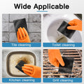 Cleaning Screen, 5.5X4 Inch Upgraded Toilet Cleaner Hard Water 15PCS Toilet Ring Remover Abrasive Grit Mesh Pads for Bowls Griddle Household Stain