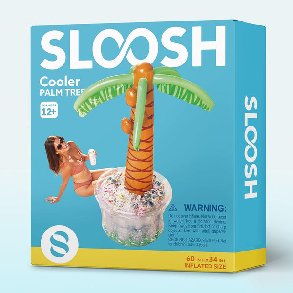 JOYIN 60" Inflatable Palm Tree Cooler, Beach Theme Decor, Pool Party Decorations, Luau Hawaiian Birthday Party Supplies, Ocean Jungle Tropical