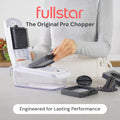 Fullstar Vegetable Chopper and Spiralizer - Food Chopper with Container, Fruit Slicer, Kitchen Gadgets & Accessories, Home Essentials (4 in 1, White)