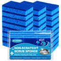 HOMEXCEL Sponges Kitchen 24Pcs, Non-Scratch Scrub Dish Sponges, Safe on Non-Stick Cookware,Dual Sided Cleaning Sponges for