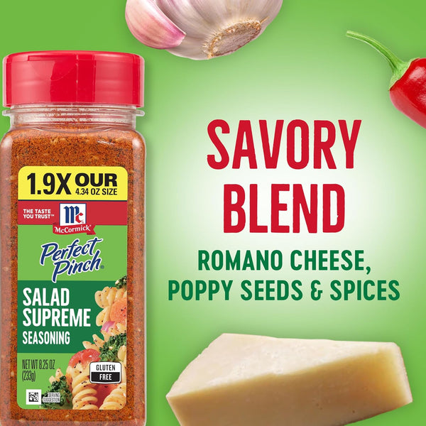 Mccormick Perfect Pinch Salad Supreme Seasoning, 8.25 Oz