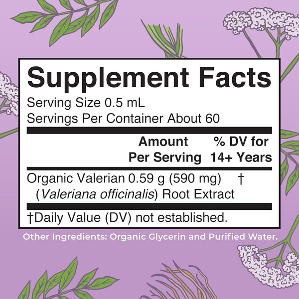 Maryruth Organics Valerian Root Liquid Drops | 2 Month Supply | Sugar Free | USDA Organic Valerian Root Drops | Support Sleep | Calm and Stress