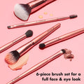 E.L.F. Flawless Face Kit, 6-Piece Brush Collection, Brushes for Face, Eyes & Brows, Vegan & Cruelty-Free