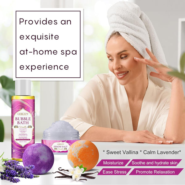 Self Care Gifts for Women,Unique Relaxing Birthday Gifts for Mom Wife Her,Stress Relief Spa Gifts Basket for Mothers Day Sister Friendship,Vanilla