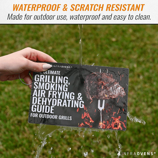 INFRAOVENS Cooking Guide Accessory for Ninja Woodfire Outdoor Grill & Smoker, Waterproof Cheat Sheet for Wood Fire OG701 OG751 7-In-1, Electric