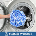 Matthew Cleaning 6Pack Blue Microfiber Spin Mop Replacement Head Compatible with Easywring Spin Mop Replace Head-Easywring High Absorbency,Machine