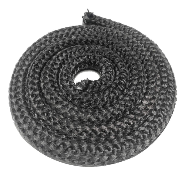 Wood Stove Gasket (7/8" X 72" Rope), Wood Stove Door Gasket, Grey Color Fiberglass Door Seal, 7/8 in High Temperature Resistant Rope