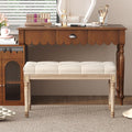 Yusong Upholstered Bench,Bedroom Bench for End of Bed,Piano Bench Dining Bench Entryway Shoe Bench with Button Tufted Padded Seat for Living Room,