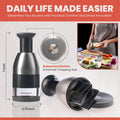 Slap Chop Manual Hand Chopper - Versatile Food Dicer, Vegetable Slicer and Onion Chopper, Handy Nut Chopper, Garlic Mincer and Onion Cutter,