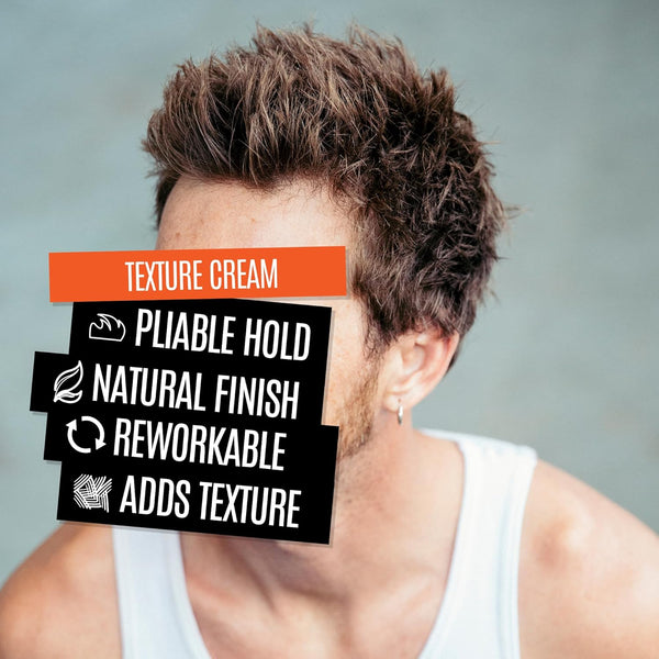 UPPERCUT DELUXE Texture Cream, Re-Workable, Pliable Hold, Natural Finish, 3.5 Oz / 100G