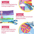 Skillmatics Scissor Skills Activity Book - Snip Snip Unicorns & Princesses, 25 Fun Cutting & Creative Activities for Preschoolers, 2 Child-Safe