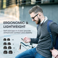 Neckband Bluetooth Headphones, around the Neck Headphones 24H+ Playtime, Bluetooth Headsets with Call Vibration, Shark Jaw Design Wireless