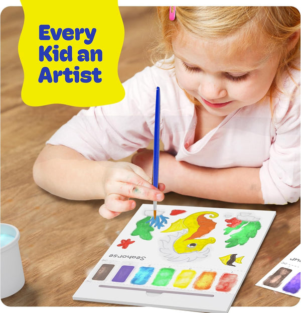 Paint with Water Coloring Book for Kids - Toddler Activities - Mess Free Color Activity - Painting Arts and Crafts for Toddlers Ages 2-4, 1-3, 3-5