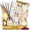 Mothers Day Gifts for Mom Spa Gift Basket Set for Women 17-Piece Almond Luxury Spa Gift Set Bath & Body Care Kit with Shower Gel, Body Cream |