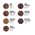 Tiesta Tea - Black Sampler Dry Flight Set | Loose Leaf | High Caffeine | Makes Hot & Iced | Assorted Tea Sets with Herbal, Chai, Fruit Black Teas