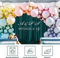 MEETSKY Hunter Green Backdrop Curtains for Parties Wedding Curtains Rod Pocket Green Photo Curtains Backdrop Sliding Drapes Backdrop Curtains for