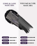 HEVVYMAKEUP Define Eyes Mascara Black Long & Lash - Lash Extension Lengthening, Defining - Feathery Soft, No Smudging, No Clumping - Korean Eye