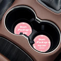 4 PCS Bling Car Cup Coaster, 2.75 Inch Anti-Slip Cup Holder Insert Coasters, Universal Crystal Rhinestone Auto Drink Car Cup Mat, Interior Car