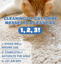 Instantly Urine Odor Remover & Eliminator for Cat Urine - Neutralizer of Cat Pee, Oxidized Based Urine Cleaner Solution for Carpets, Rugs,