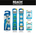 REACH Ultraclean Access Flosser Starter Kit, Unflavored, Plaque Remover for Teeth, for Hard to Reach Areas, Oral Care, PFAS Free, 1 Replaceable