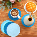 Chuangdi 8 Pcs Jar Opener Rubber Jar Gripper Pads 5'' round Coasters Heat Insulation Pad Trivet Non Tear Multi-Purpose Bottle Lid Openers for
