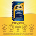 Nature's Way Alive! Men’s 50+ Daily Ultra Multivitamin, High Potency Formula, Supports Healthy Brain, Eyes & Heart*, with Methylated B12,