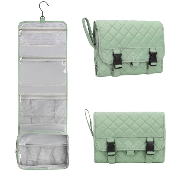 Relavel Travel Hanging Toiletry Bag for Men Women Travel Kit Shaving Bag Waterproof Large Makeup Bag Wash Bag Makeup Organizer Cosmetic Case for
