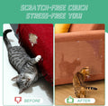 FTSTC Anti Cat Scratch Furniture Protector, 12-Pack, Furniture Protectors from Cats Scratching, Heavy Duty Self-Adhesive Couch Protector for Cats,