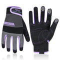 HANDLANDY Women Safety Work Gloves Utility Touch Screen Working Grip Glove for Yardwork Gardening Breathable Mechanic Gloves