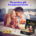 Pop N' Dulge Popcorn Movie Night Supplies 16 Pcs Gift Set, 5 Gourmet Popcorn Kernels, 5 Seasoning Variety Packs Non-Gmo Kosher Snacks, Great