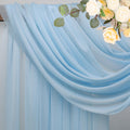 Wokceer Emerald Green Wedding Arch Draping Fabric Backdrop 3 Panels 28.7" X 20FT Sheer Drapes Fabric for Wedding Arbor Ceremony Party