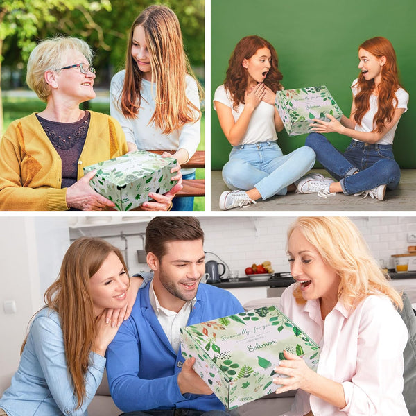 Solemon Green Gift Baskets for Women - Care Package for Women, Mom, Her, Wife, Sisters, Friend, Coworker, Grandma, St Patricks Day gifts