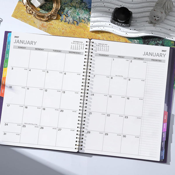 2025-2026 Weekly Appointment Book/Planner - Daily Hourly Planner 2025-2026, Jul 2025 - Jun 2026, 9" X 11" Appointment Book, Monthly Tabs, Hourly